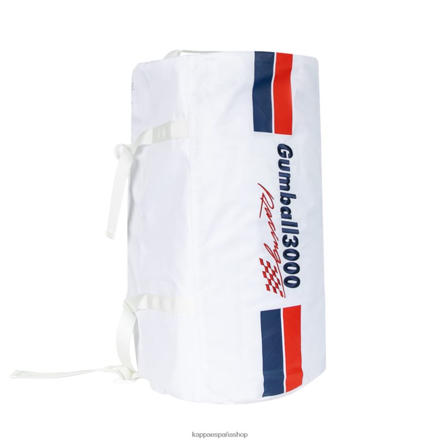 Kappa unisexo auténtica bolsa de lona curzio gumball 3000 blanco 4P8JZR365