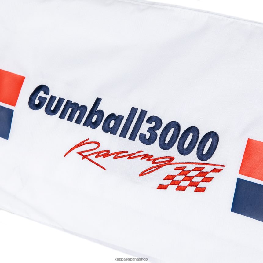 Kappa unisexo auténtica bolsa de lona curzio gumball 3000 blanco 4P8JZR365