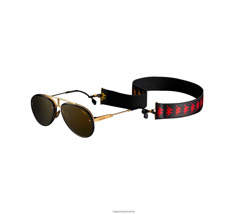 Kappa unisexo gafas de sol de aviador kappa x gumball 3000 x carrera Glory oro negro 4P8JZR343