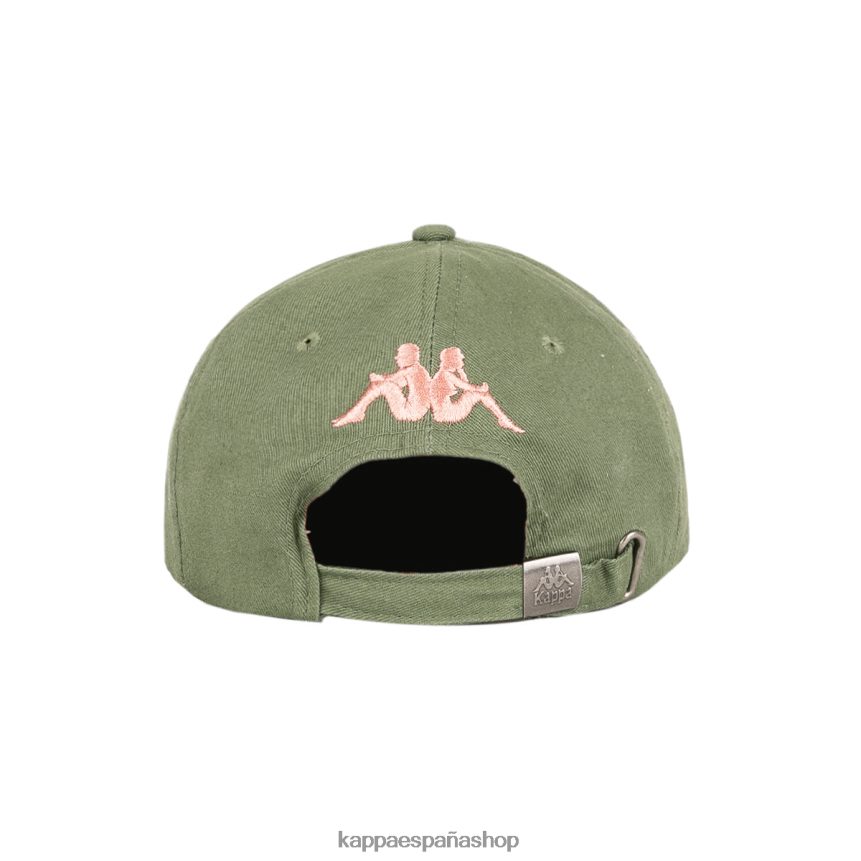Kappa unisexo Auténtica gorra Hoogeveen. aceituna verde 4P8JZR333