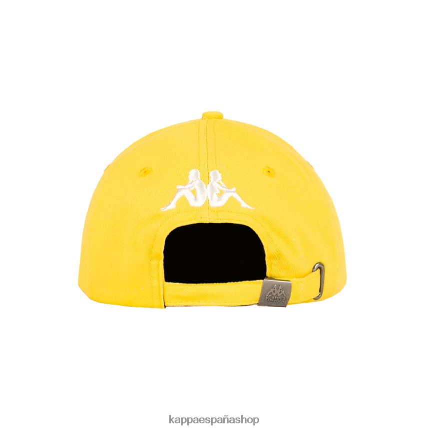Kappa unisexo Auténtica gorra Hoogeveen. amarillo azul claro 4P8JZR302