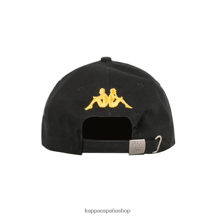 Kappa unisexo Auténtica gorra Hoogeveen. humo negro naranja 4P8JZR335