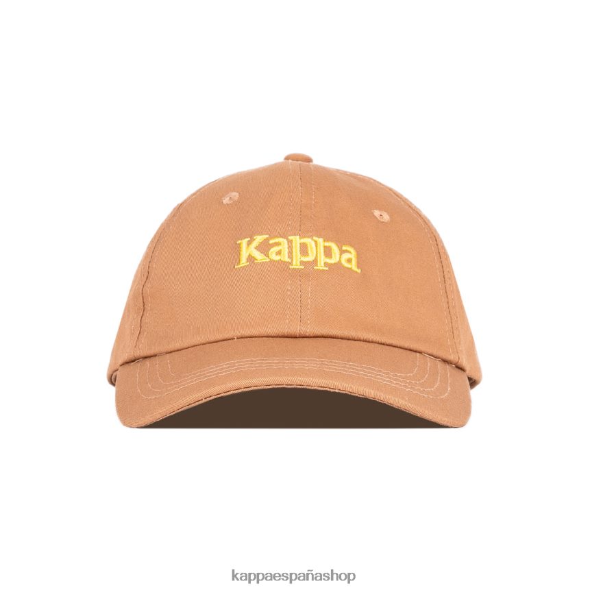 Kappa unisexo Auténtica gorra Hoogeveen. marrón amarillo 4P8JZR303