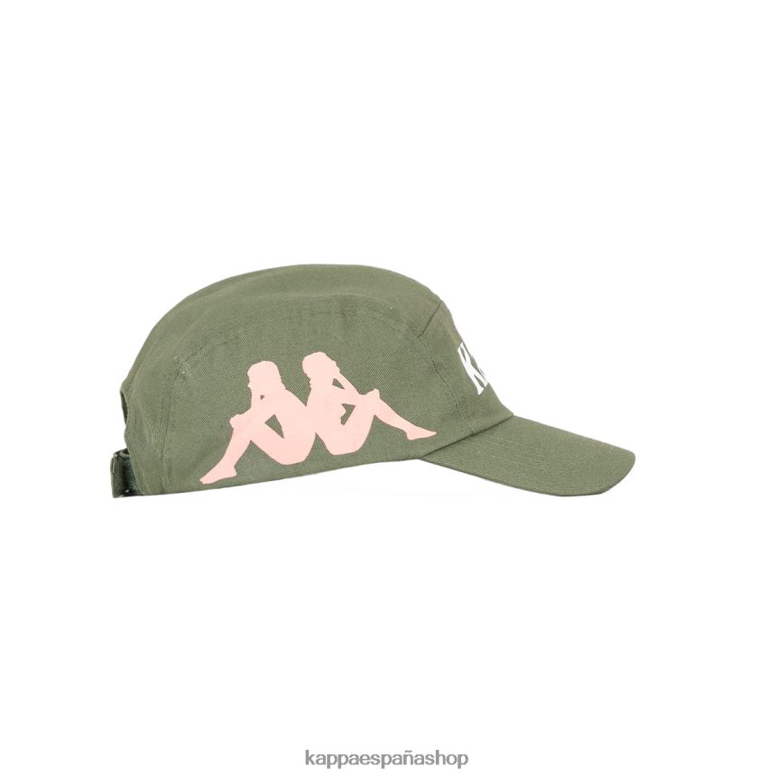 Kappa unisexo gorra anfrei auténtica aceituna verde 4P8JZR331