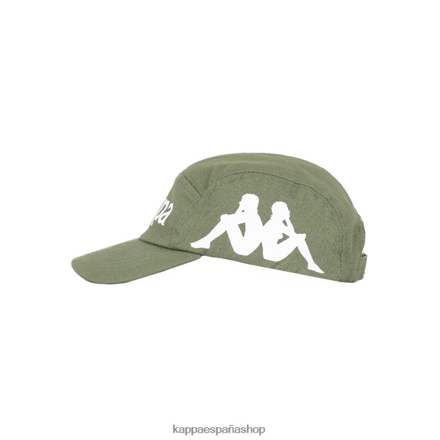 Kappa unisexo gorra anfrei auténtica aceituna verde 4P8JZR331