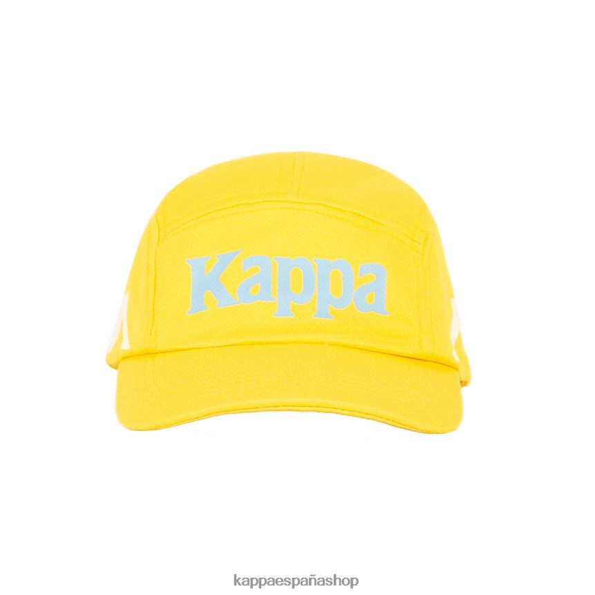 Kappa unisexo gorra anfrei auténtica amarillo azul claro 4P8JZR304