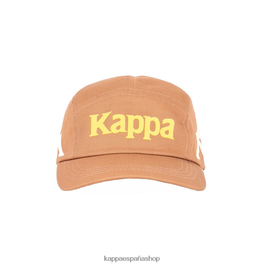 Kappa unisexo gorra anfrei auténtica marrón amarillo 4P8JZR305