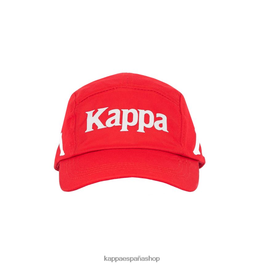 Kappa unisexo gorra anfrei auténtica rojo blanco 4P8JZR295