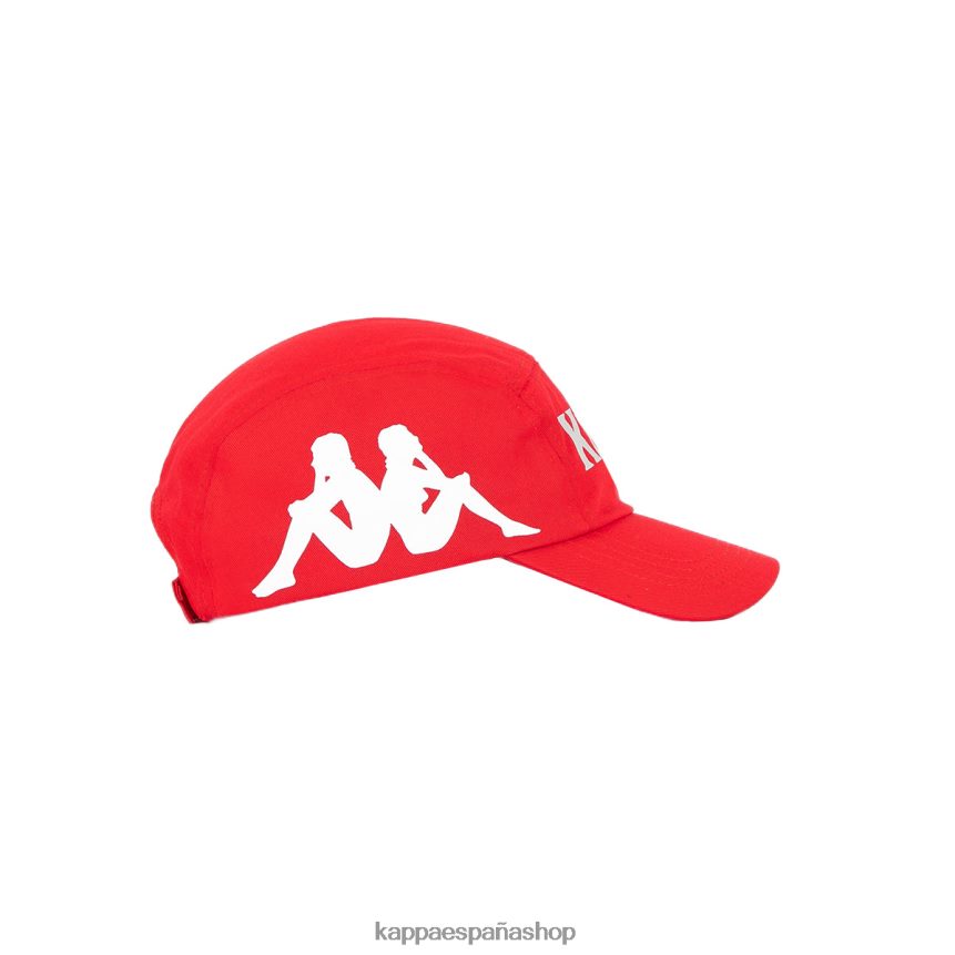 Kappa unisexo gorra anfrei auténtica rojo blanco 4P8JZR295
