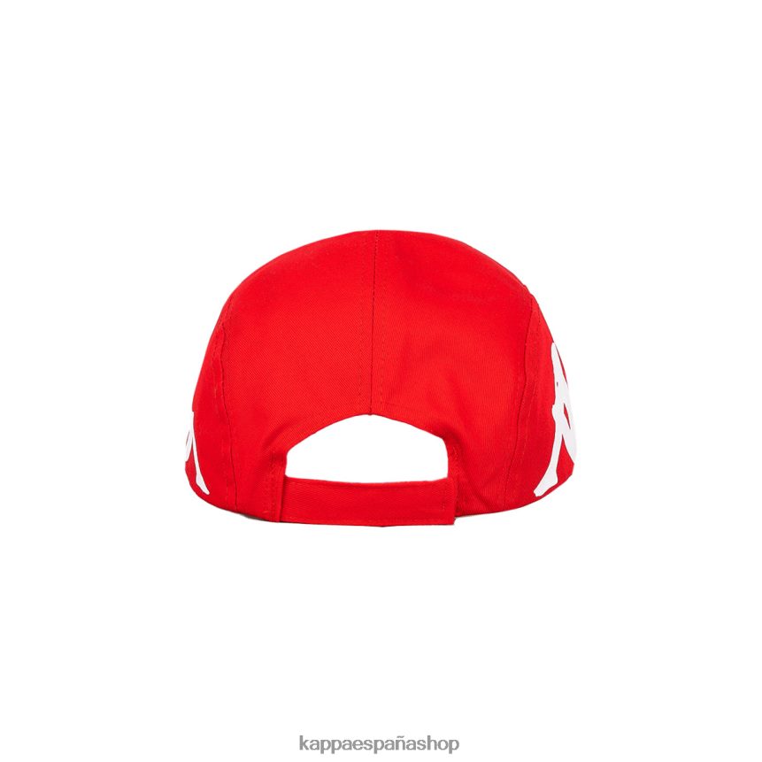 Kappa unisexo gorra anfrei auténtica rojo blanco 4P8JZR295