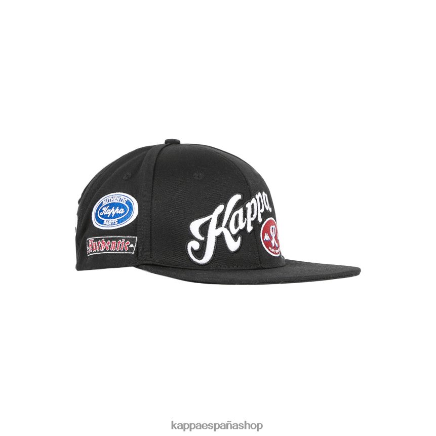 Kappa unisexo gorra de rastrillos auténtica humo negro 4P8JZR329