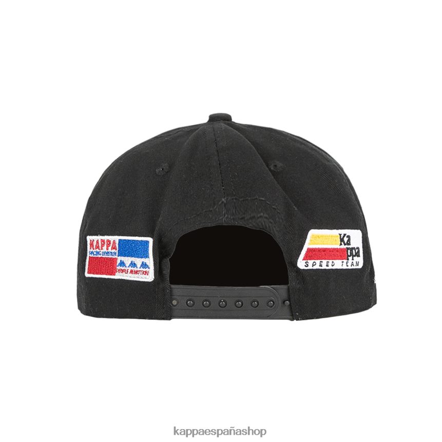 Kappa unisexo gorra de rastrillos auténtica humo negro 4P8JZR329