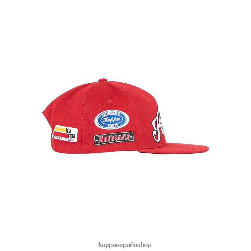 Kappa unisexo gorra de rastrillos auténtica rojo 4P8JZR328