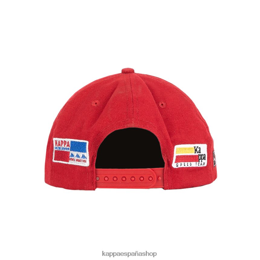 Kappa unisexo gorra de rastrillos auténtica rojo 4P8JZR328