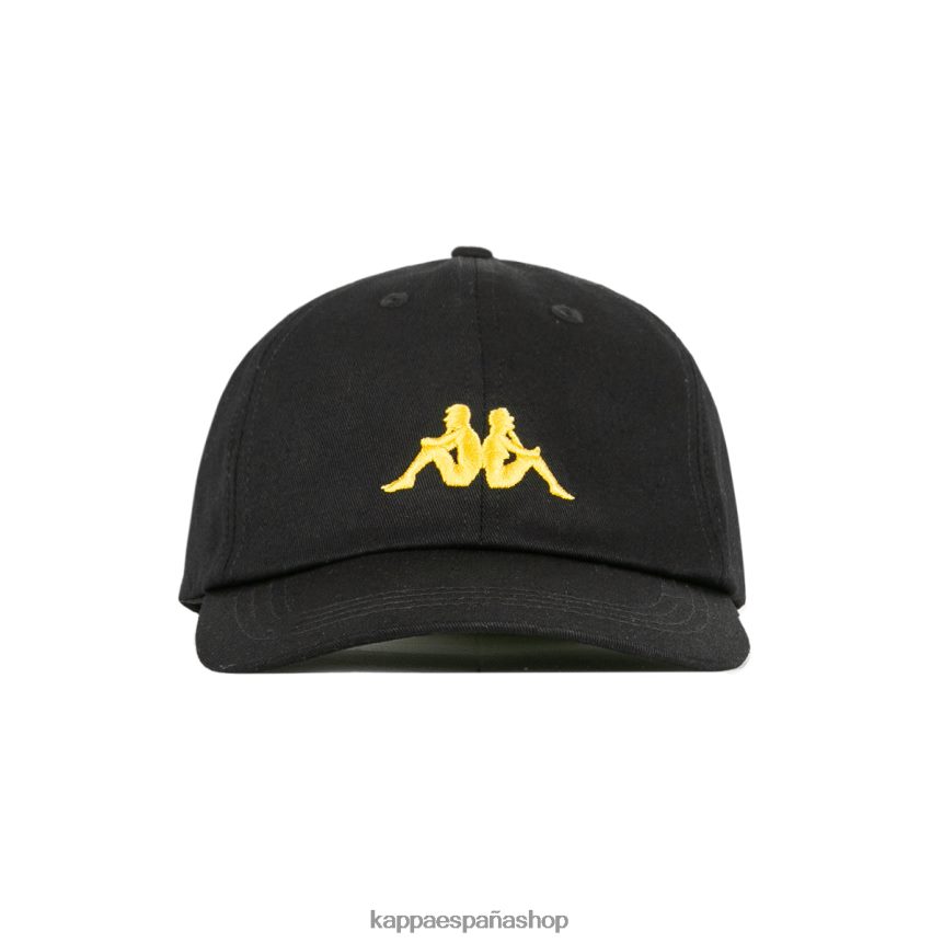 Kappa unisexo gorra meppel auténtica humo negro 4P8JZR336