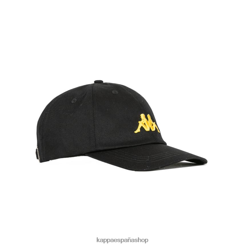 Kappa unisexo gorra meppel auténtica humo negro 4P8JZR336