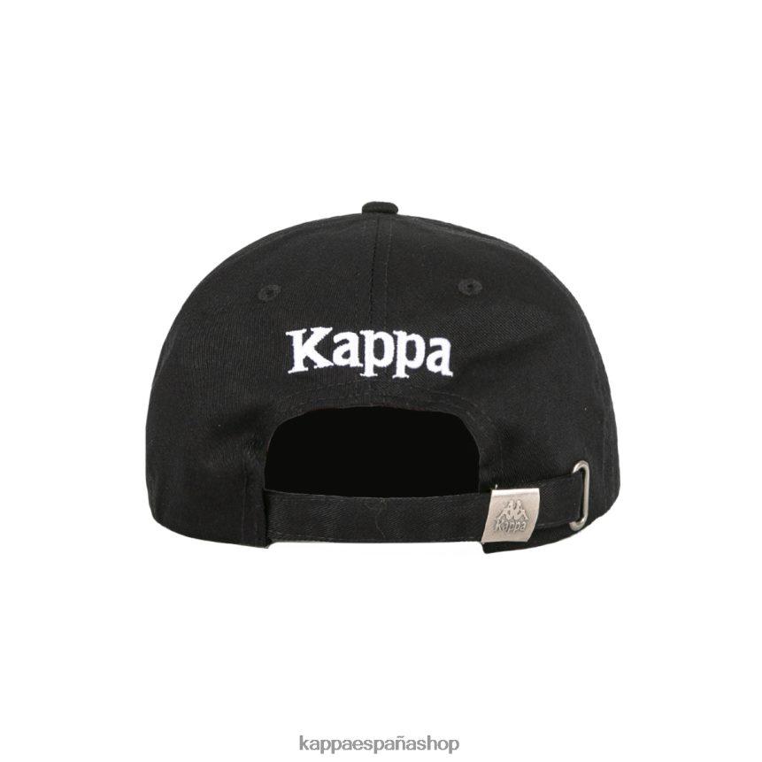 Kappa unisexo gorra meppel auténtica humo negro 4P8JZR336