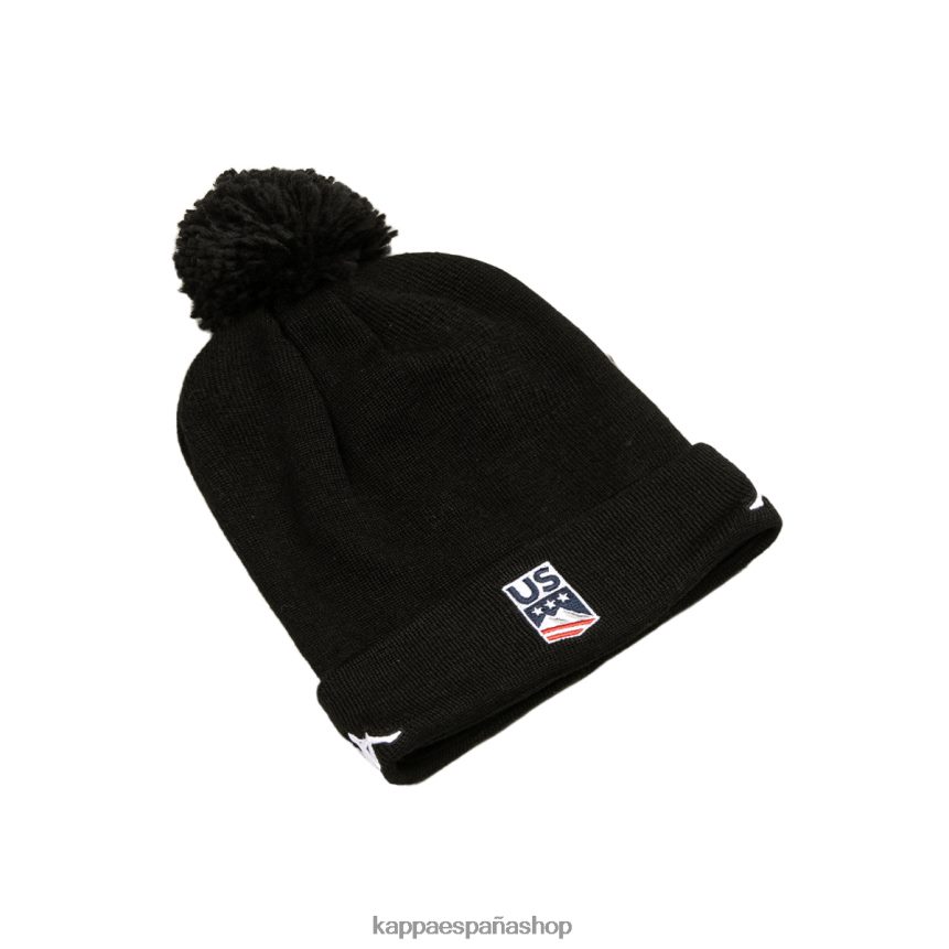 Kappa unisexo Gorro Flock P Us de 6cento negro 4P8JZR291