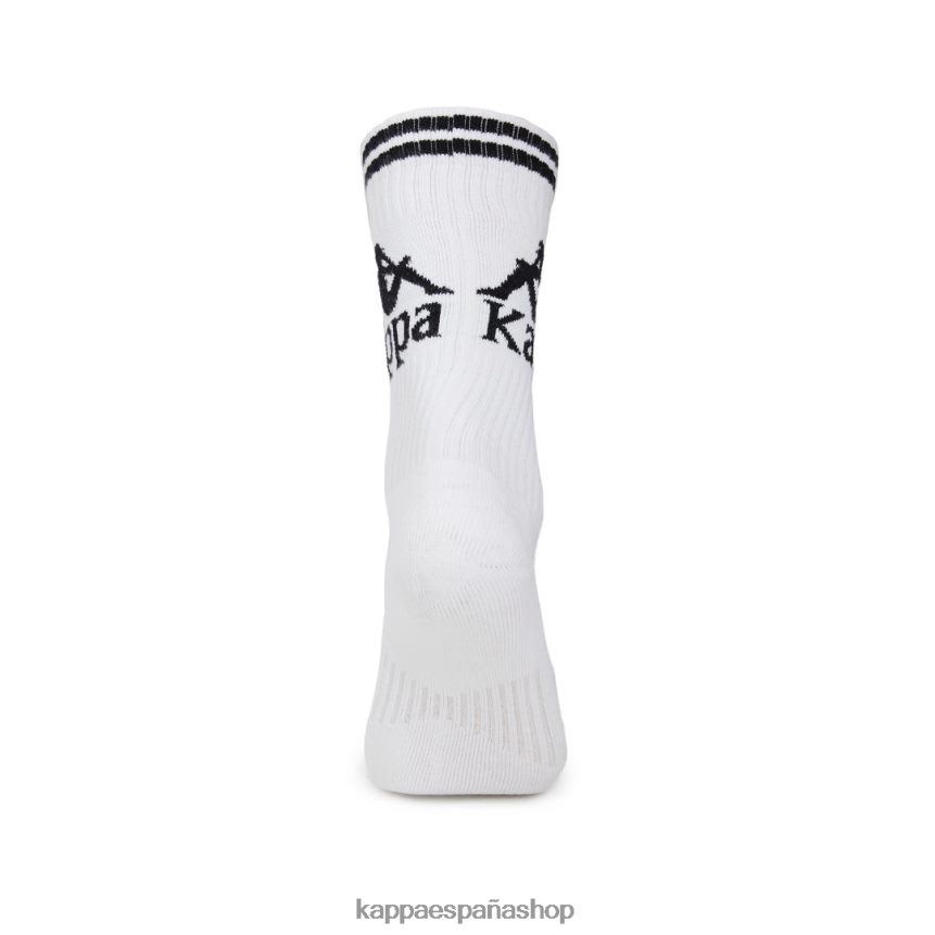 Kappa unisexo calcetines aster auténticos 1 paquete blanco negro 4P8JZR352