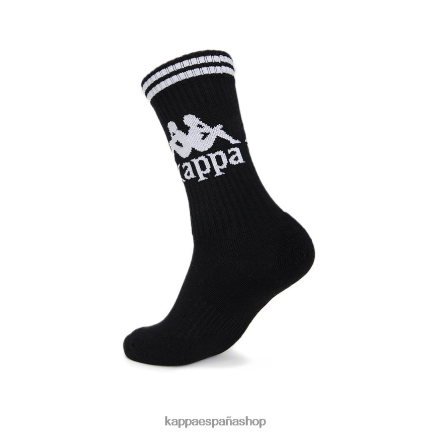 Kappa unisexo calcetines aster auténticos 1 paquete blanco negro 4P8JZR353