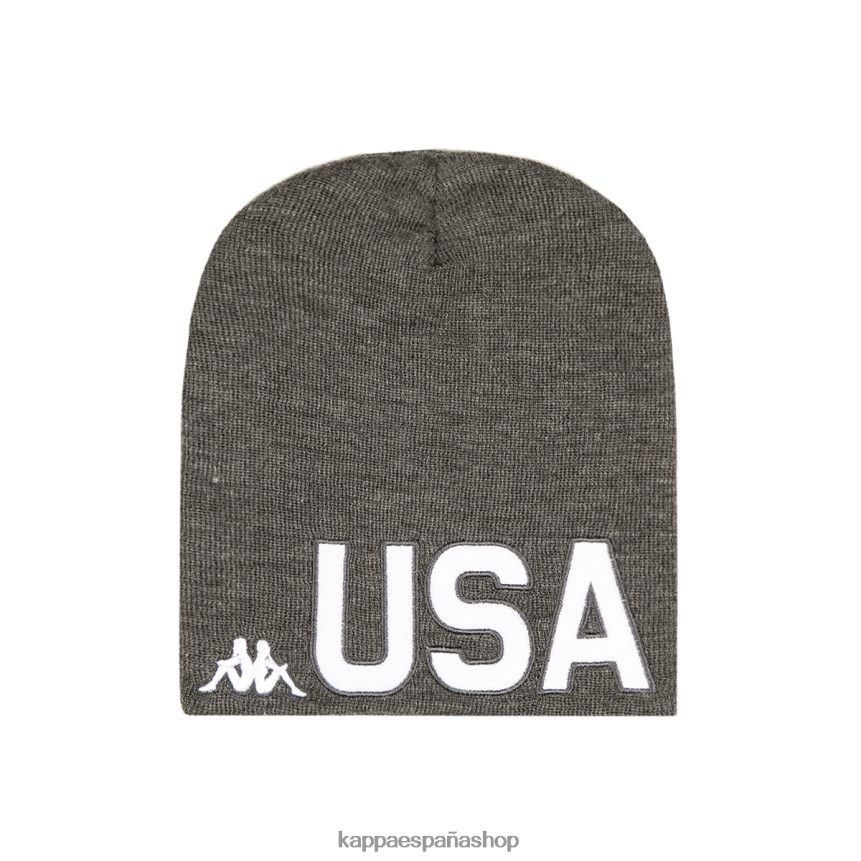 Kappa unisexo 6cento wabato2 sombrero estadounidense gris 4P8JZR287