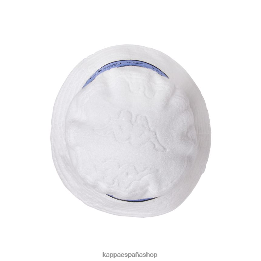 Kappa unisexo sombrero de pescador ello con cinta del logo blanco azul 4P8JZR300