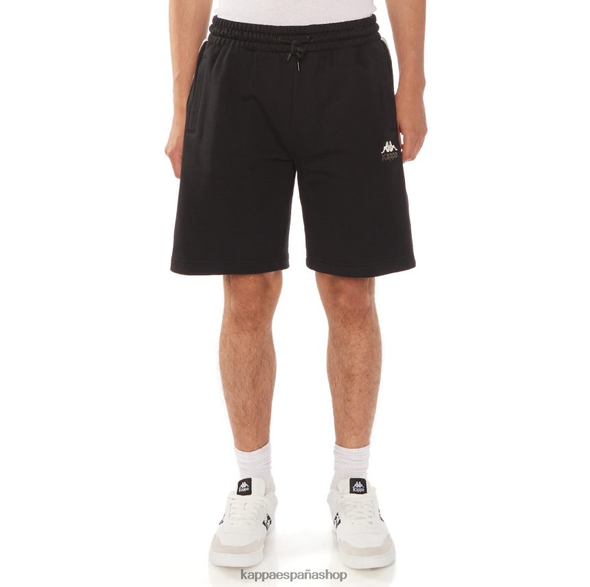 Kappa hombres 222 banda pantalones cortos jared azabache negro 4P8JZR227
