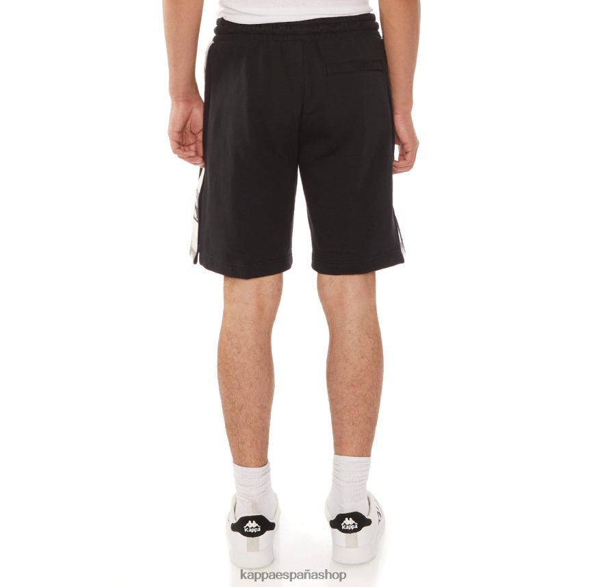 Kappa hombres 222 banda pantalones cortos jared azabache negro 4P8JZR227