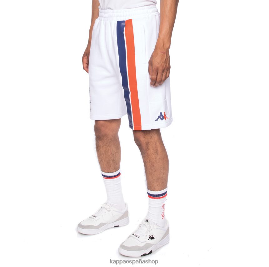 Kappa hombres auténticos pantalones cortos credy gumball 3000 blanco 4P8JZR278