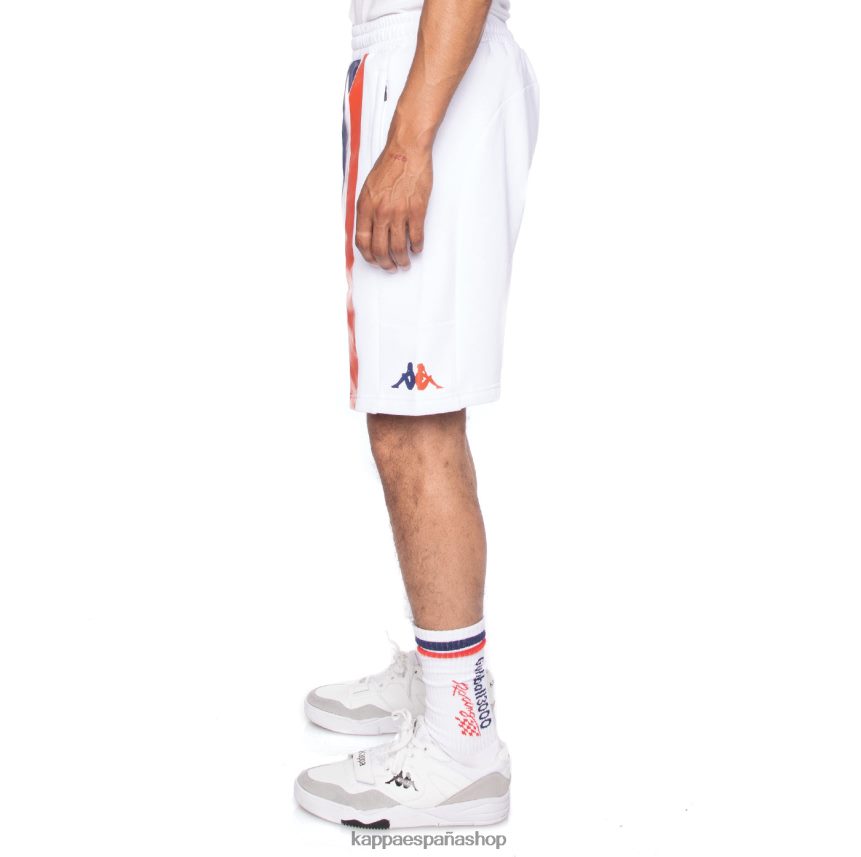 Kappa hombres auténticos pantalones cortos credy gumball 3000 blanco 4P8JZR278