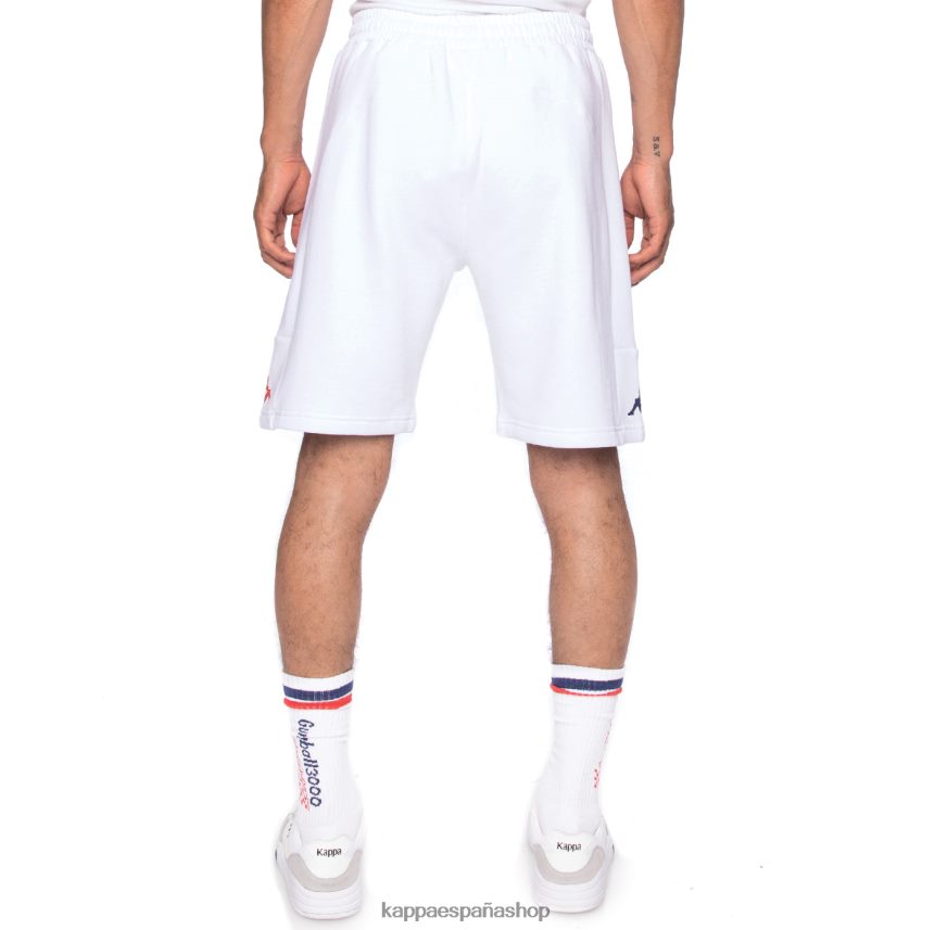 Kappa hombres auténticos pantalones cortos credy gumball 3000 blanco 4P8JZR278
