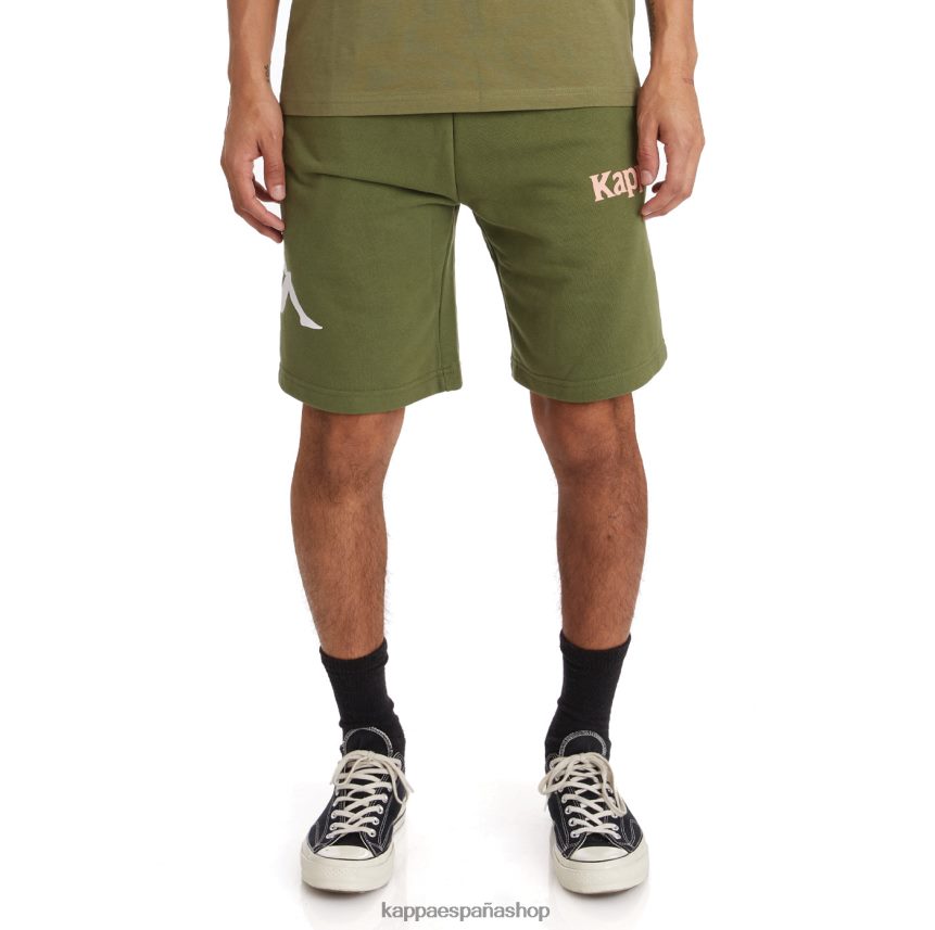 Kappa hombres auténticos pantalones cortos sangone aceituna verde 4P8JZR265