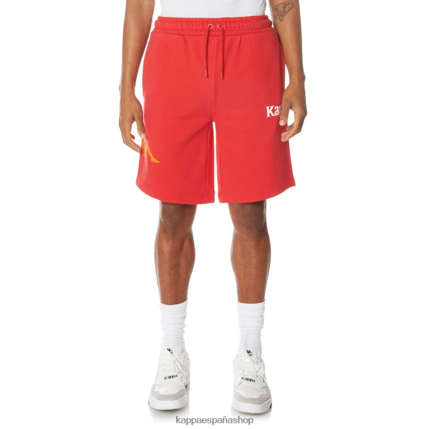 Kappa hombres auténticos pantalones cortos sangone rojo 4P8JZR243