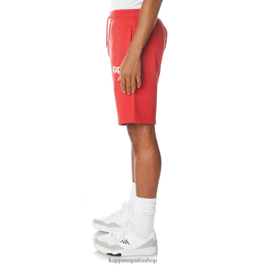 Kappa hombres auténticos pantalones cortos sangone rojo 4P8JZR243
