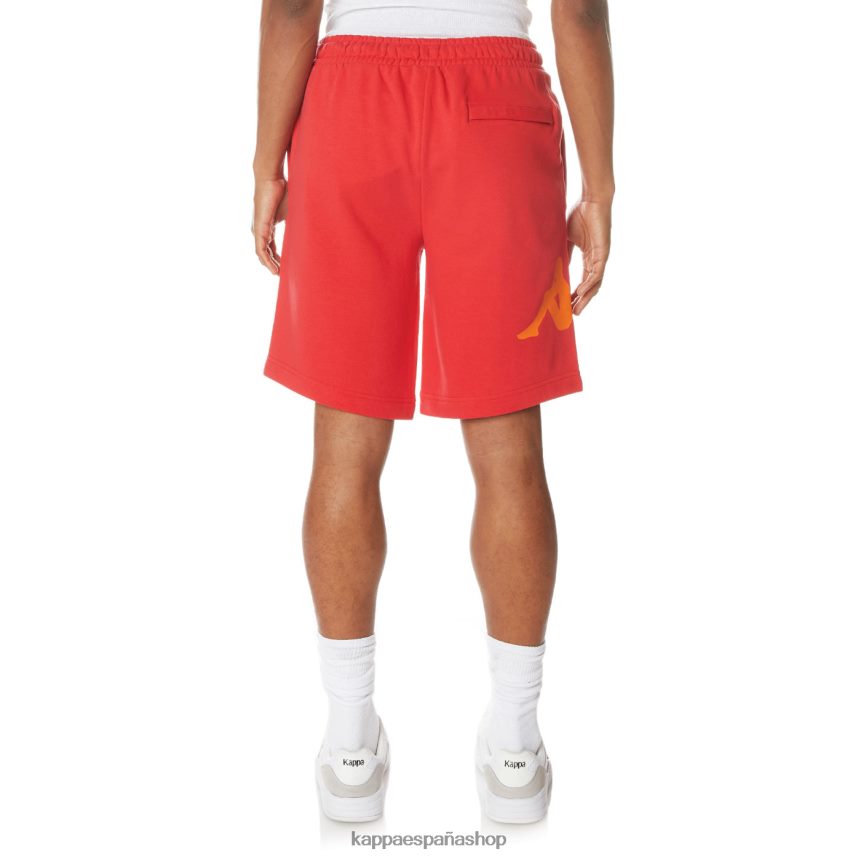 Kappa hombres auténticos pantalones cortos sangone rojo 4P8JZR243