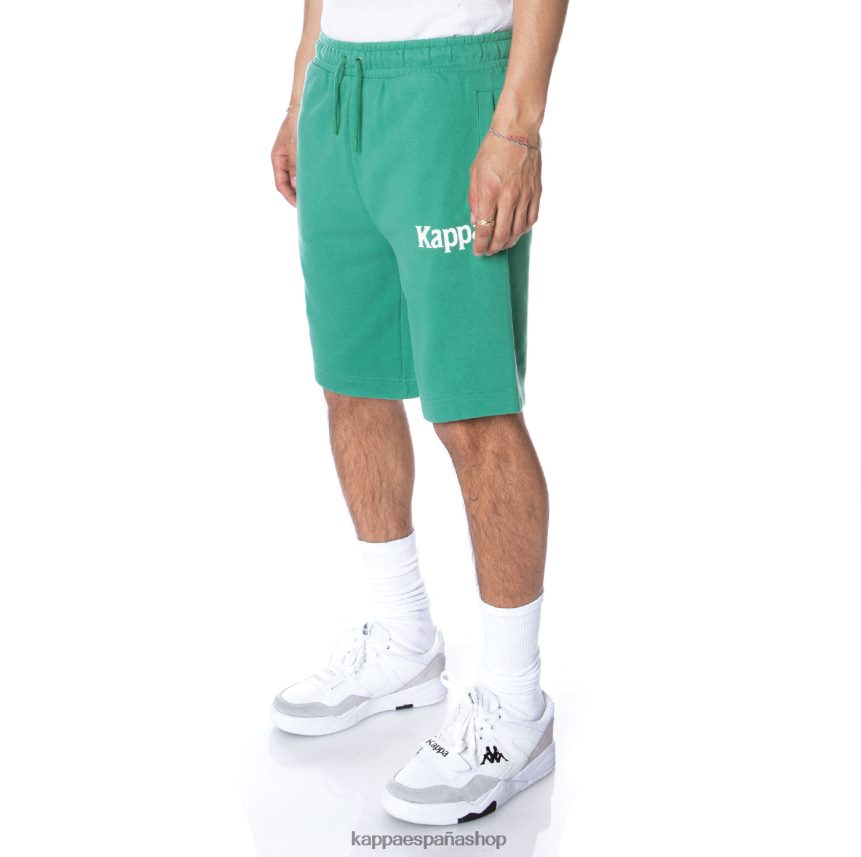 Kappa hombres auténticos pantalones cortos sangone verde 4P8JZR244