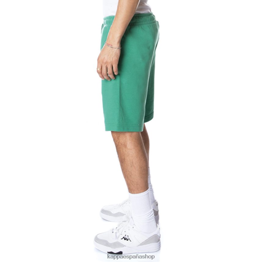 Kappa hombres auténticos pantalones cortos sangone verde 4P8JZR244