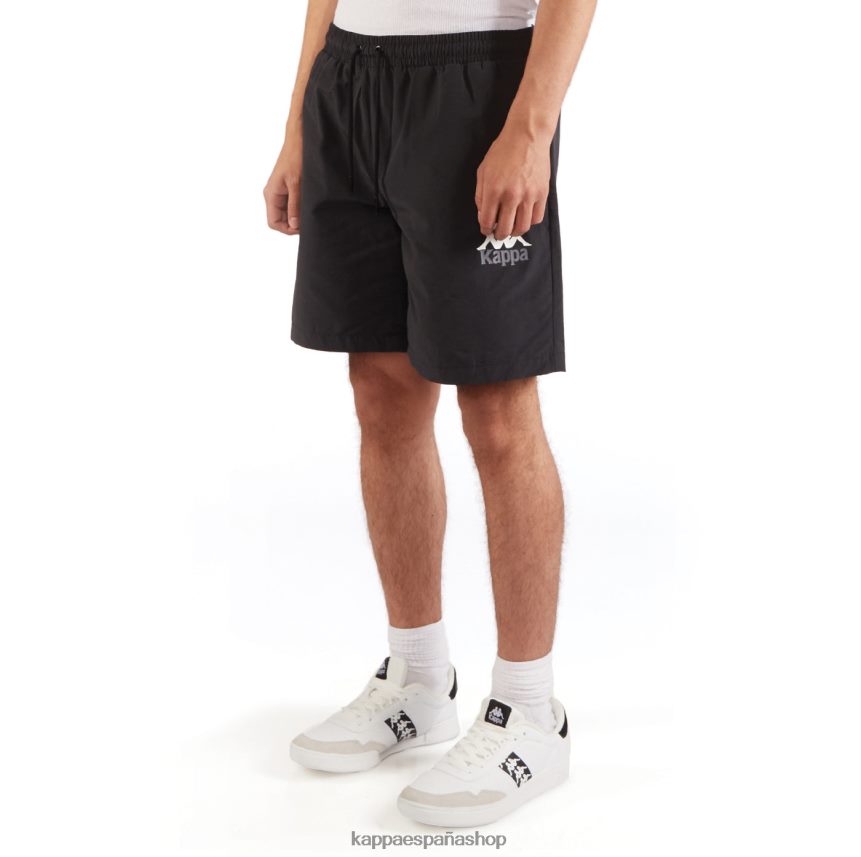 Kappa hombres auténticos pantalones cortos wale azabache negro 4P8JZR238