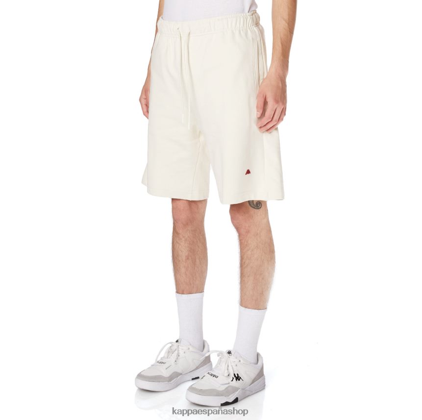Kappa hombres bata giovani karraway pantalones cortos crema 4P8JZR272