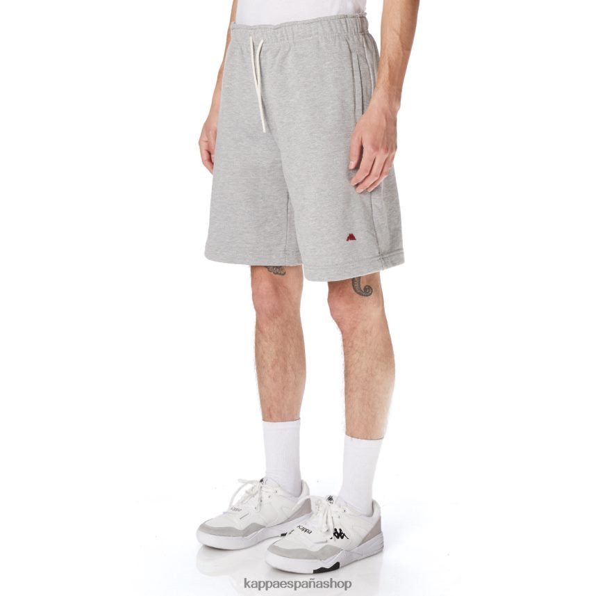 Kappa hombres bata giovani karraway pantalones cortos gris 4P8JZR271