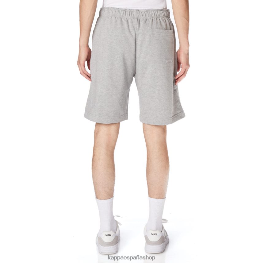Kappa hombres bata giovani karraway pantalones cortos gris 4P8JZR271