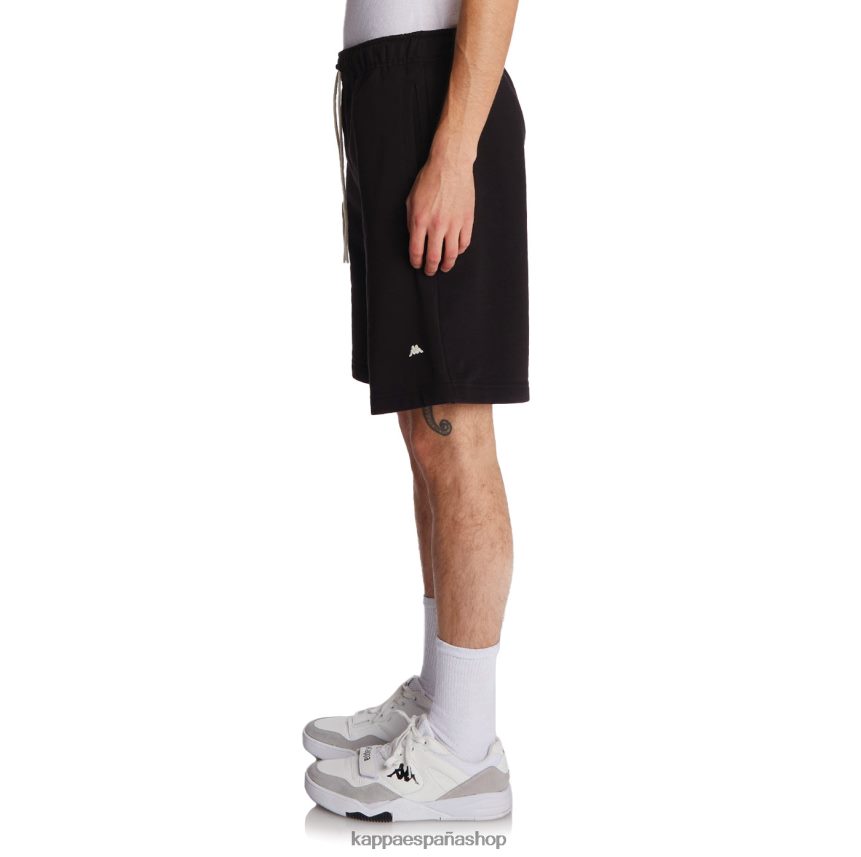 Kappa hombres bata giovani karraway pantalones cortos negro 4P8JZR273