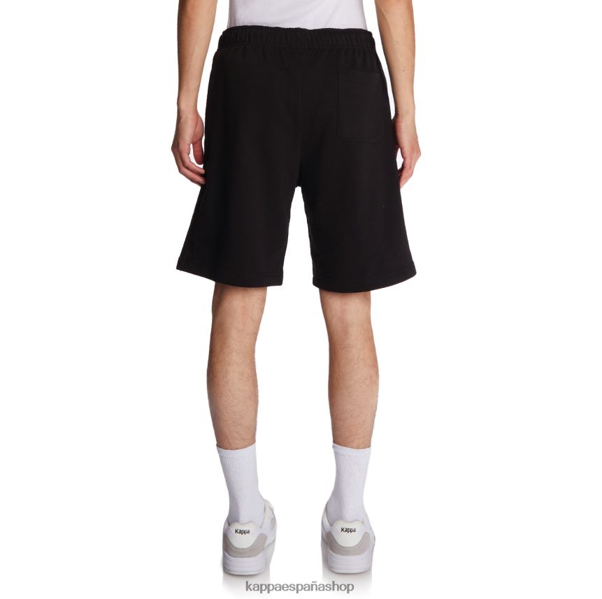 Kappa hombres bata giovani karraway pantalones cortos negro 4P8JZR273