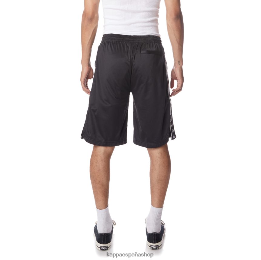 Kappa hombres pantalones cortos 222 banda Treadwellz humo negro blanco 4P8JZR258