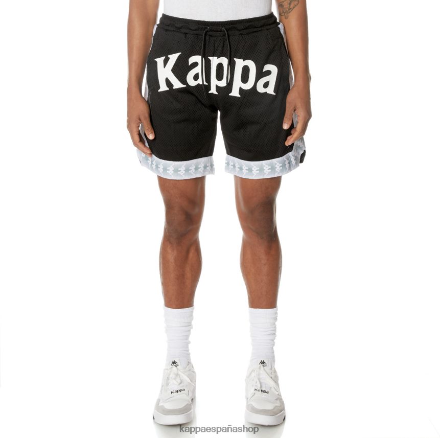 Kappa hombres pantalones cortos 222 banda vosker negro azabache 4P8JZR253