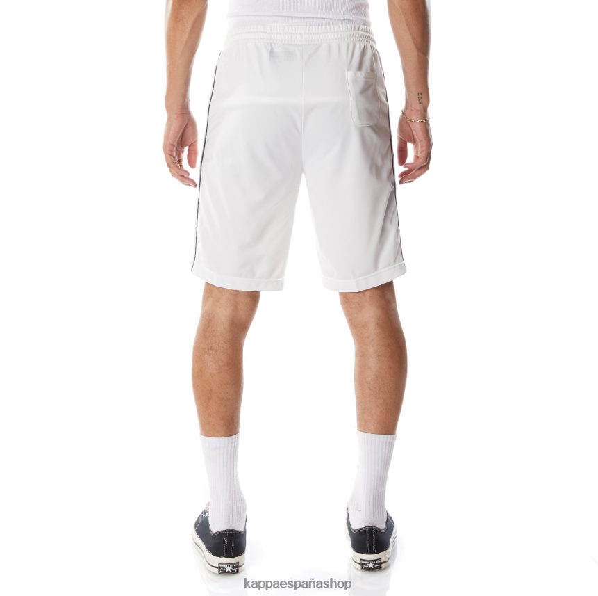 Kappa hombres pantalones cortos asved 2 con cinta con logo blanco azul 4P8JZR260