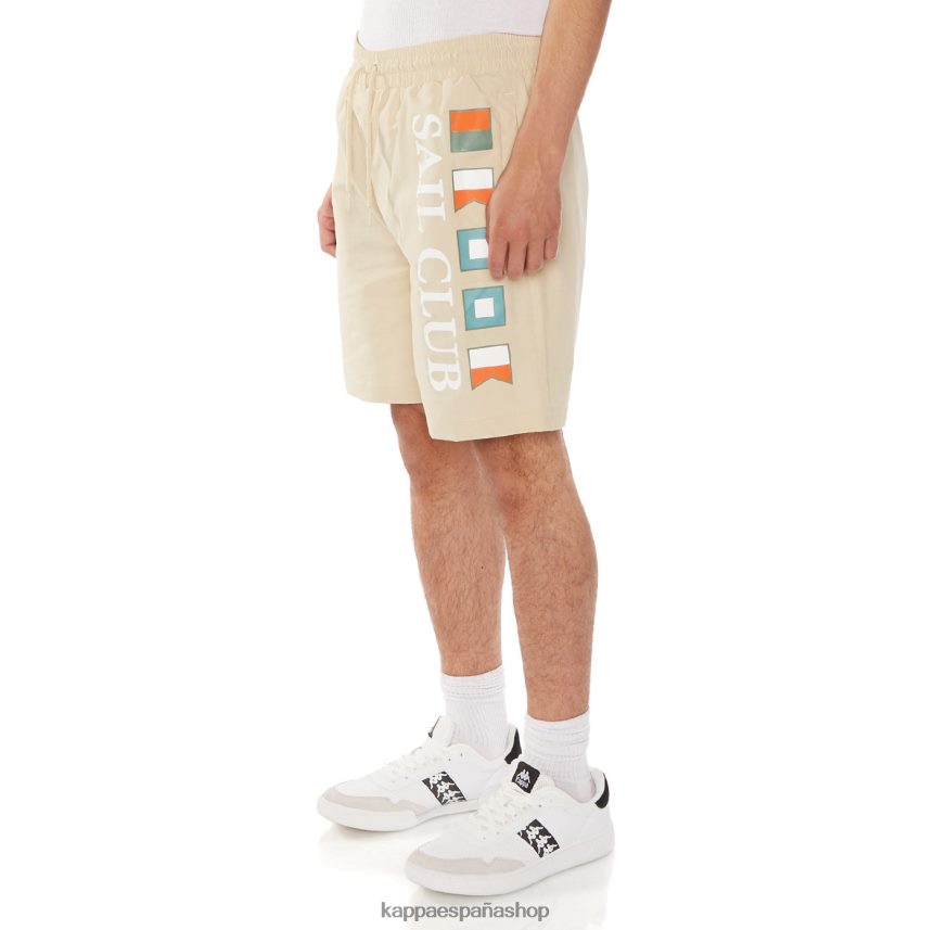 Kappa hombres pantalones cortos rojos beige 4P8JZR219