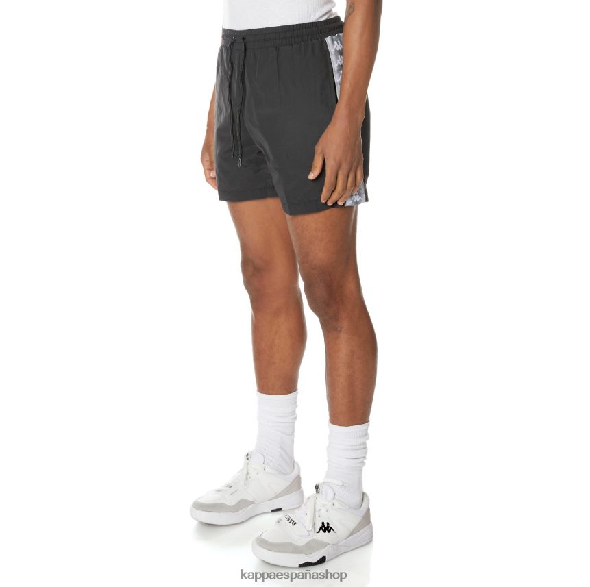 Kappa hombres shorts de baño 222 banda corty negro azabache 4P8JZR248