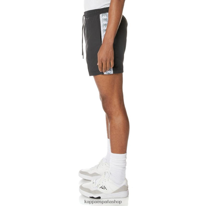 Kappa hombres shorts de baño 222 banda corty negro azabache 4P8JZR248