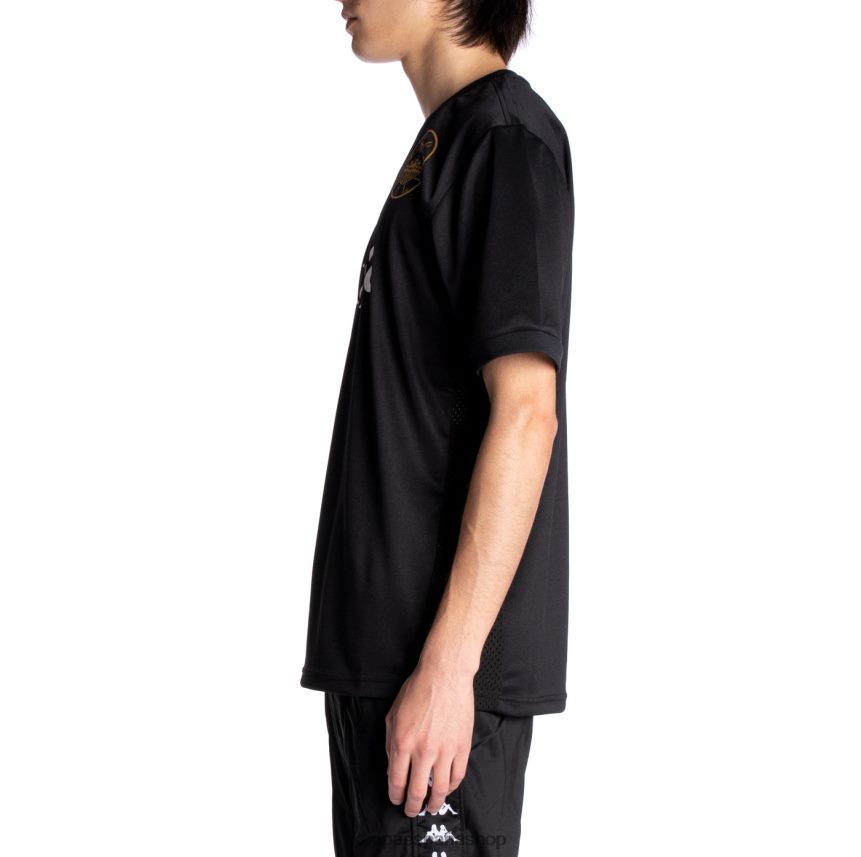 Kappa hombres auténtica camiseta de arnold azabache negro 4P8JZR211